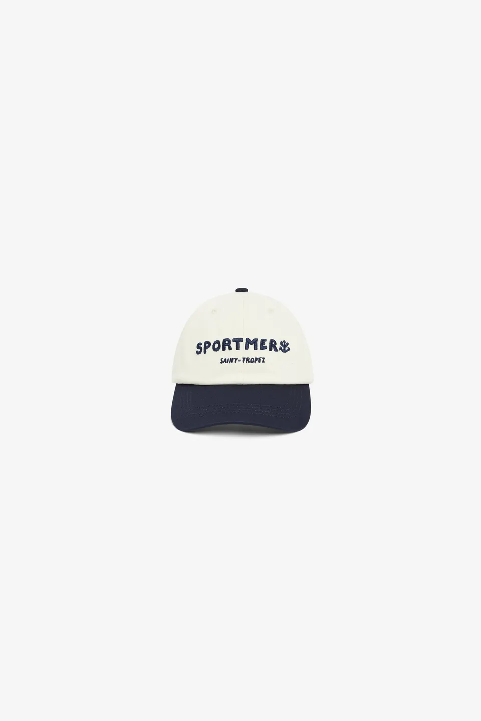 TAFANELLI Casquettes La SPORTMER Cap casquette écru et navy brodée