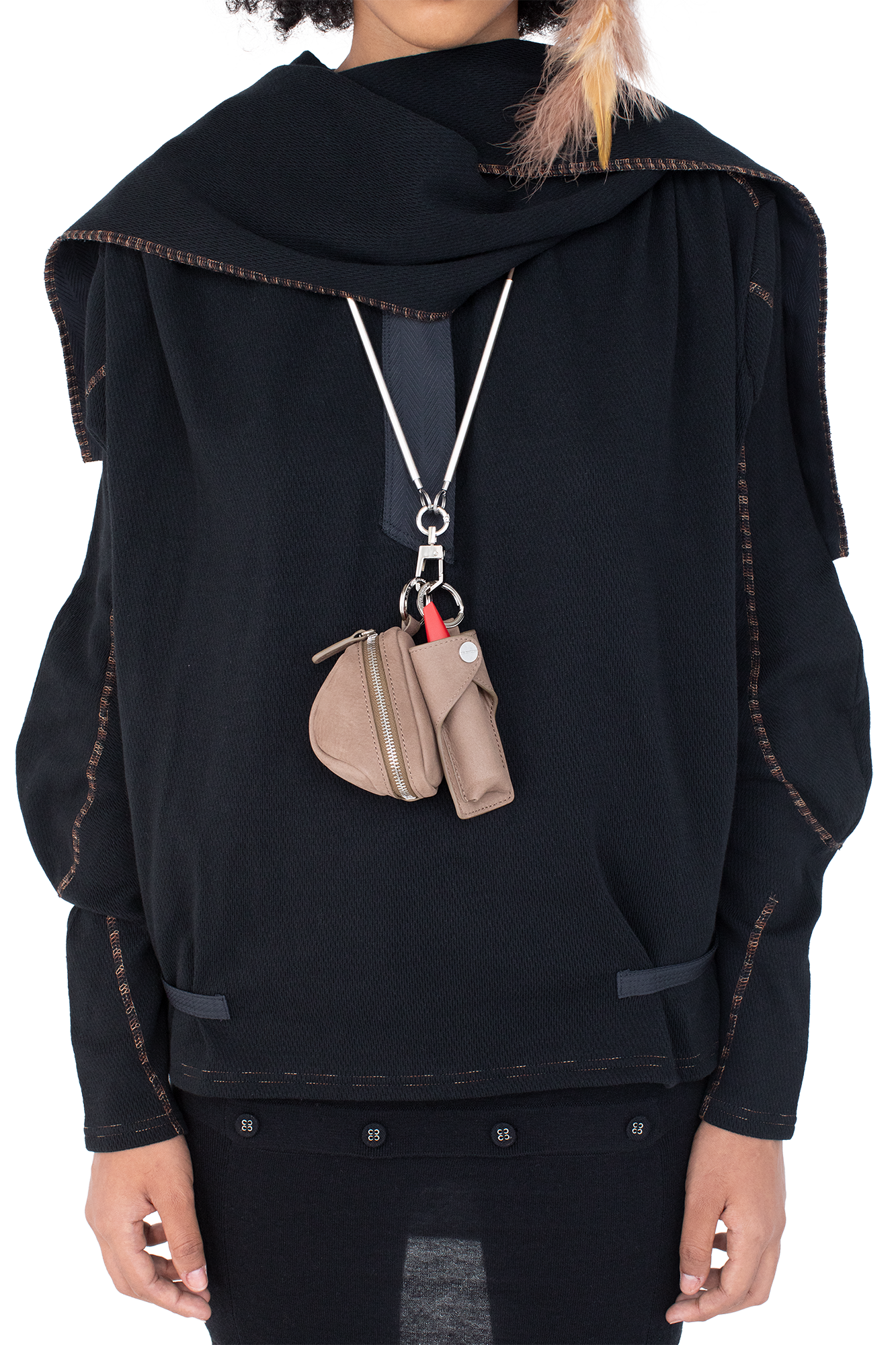 Kiko Kostadinov Bags PRION Multipurpose Carrier porte-accessoires Fossil OS cuir