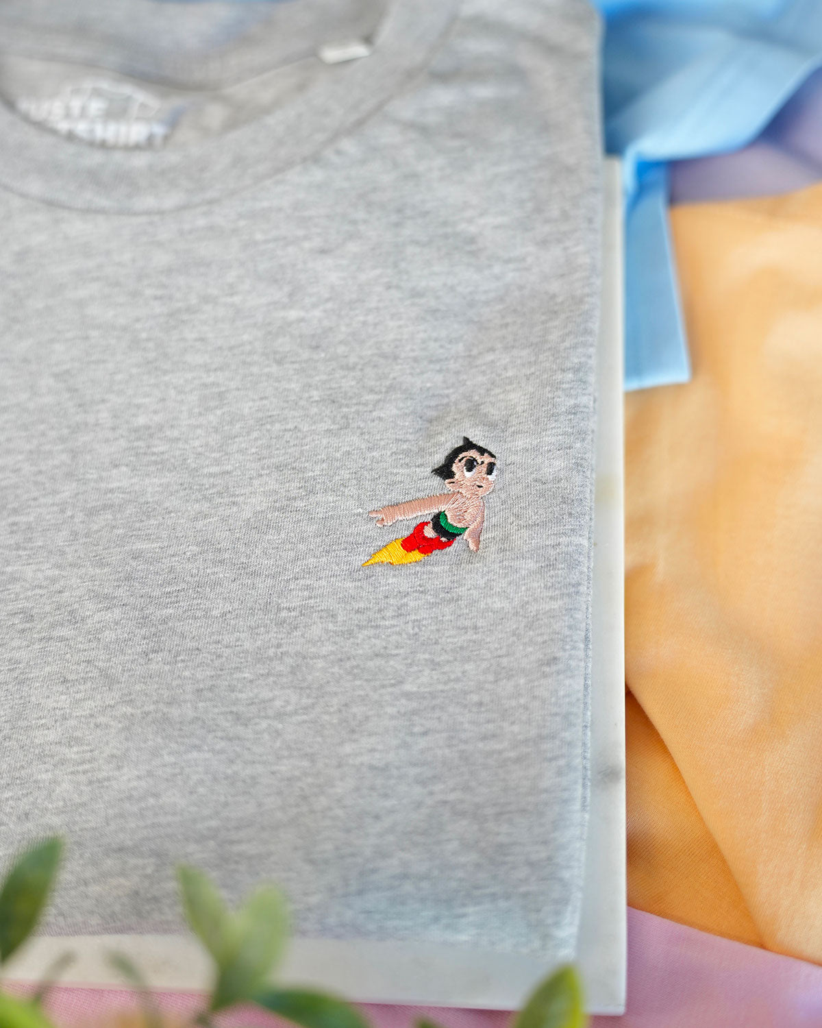 Juste Un T-shirt T-shirts Brodés Astro Boy t-shirt coton biologique