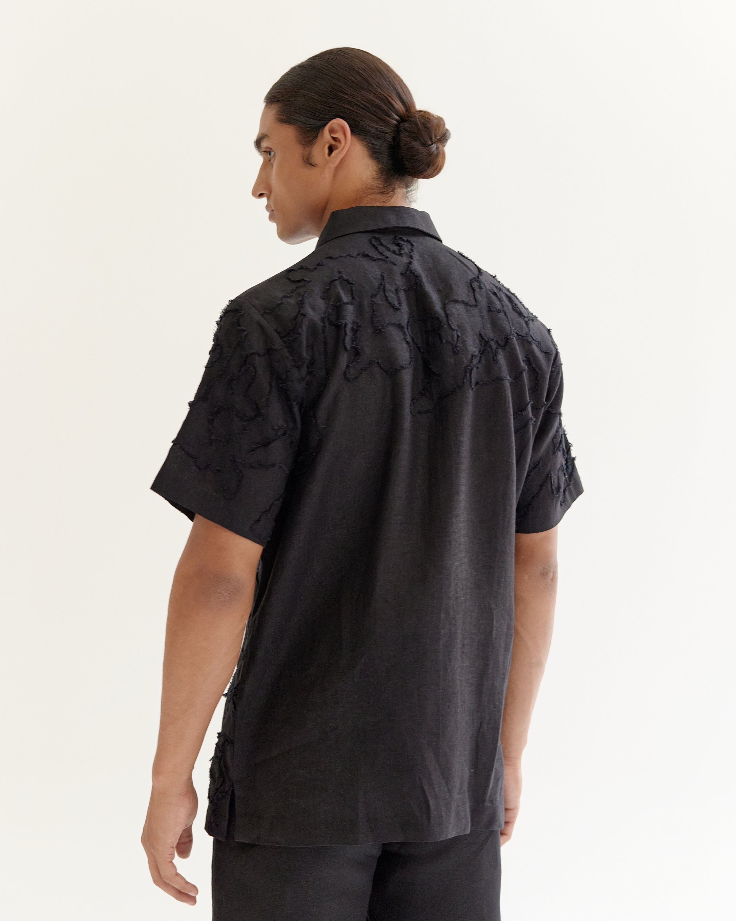 COUNTRYMADE Shirts Eroded Camo Half Shirt chemise en lin