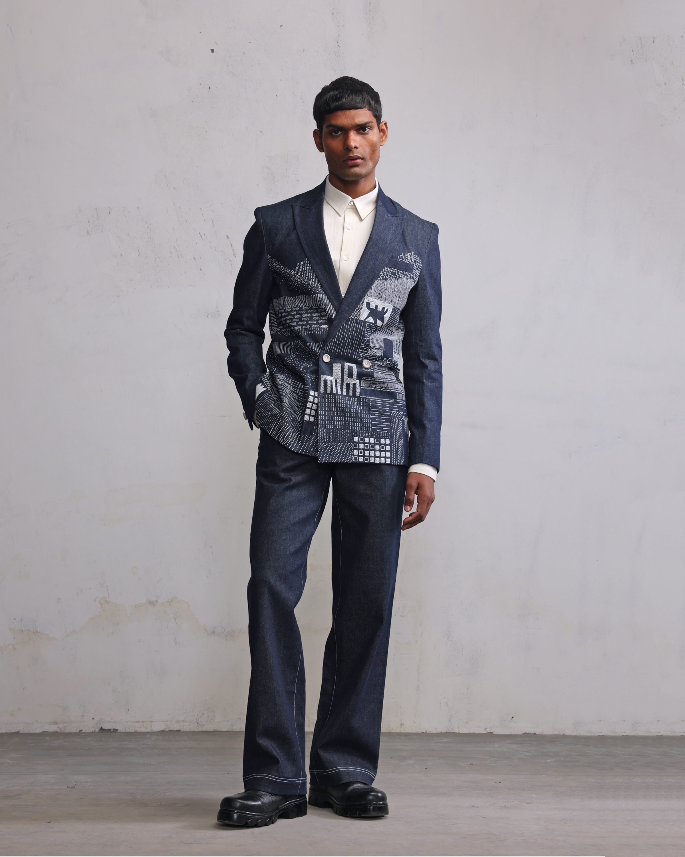 COUNTRYMADE Jackets Morden Ruins blazer croisé brodé sur mesure