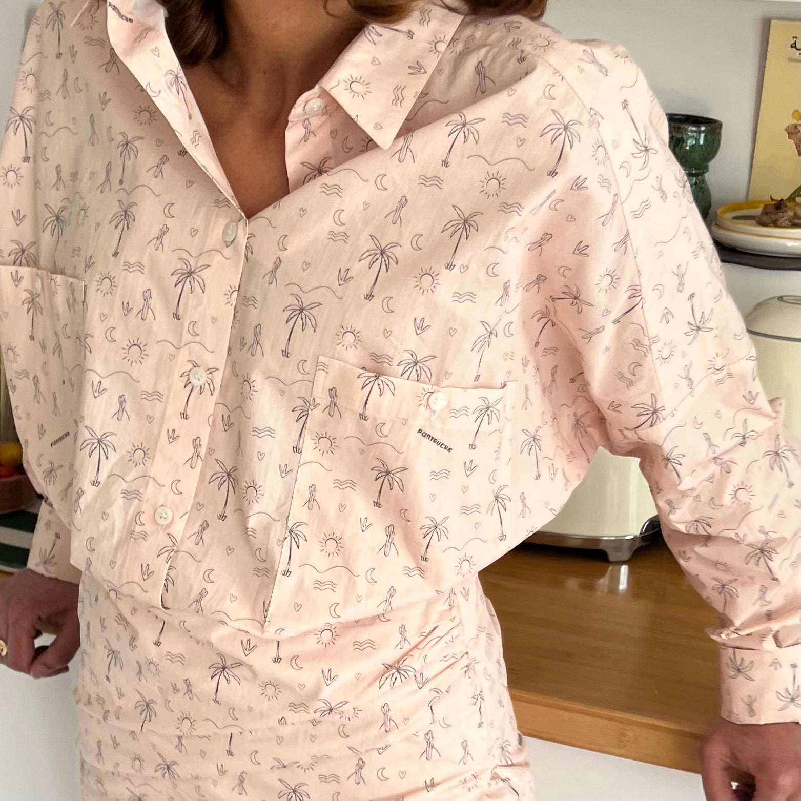 PANTRUCHE Chemises Chemise HOLIDAY coconut taille XS coton oversize