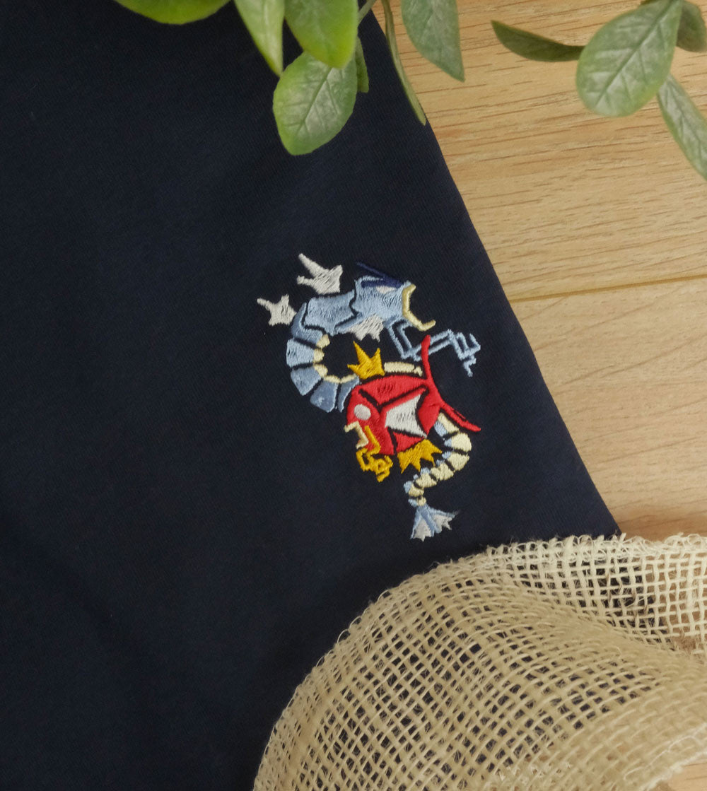 Juste Un T-shirt T-shirts Brodés Magicarpe t-shirt brodé coton bio