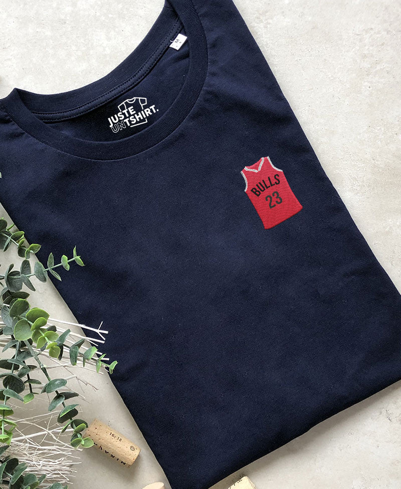 Juste Un T-shirt T-shirts Brodés Bulls t-shirt noir S basket