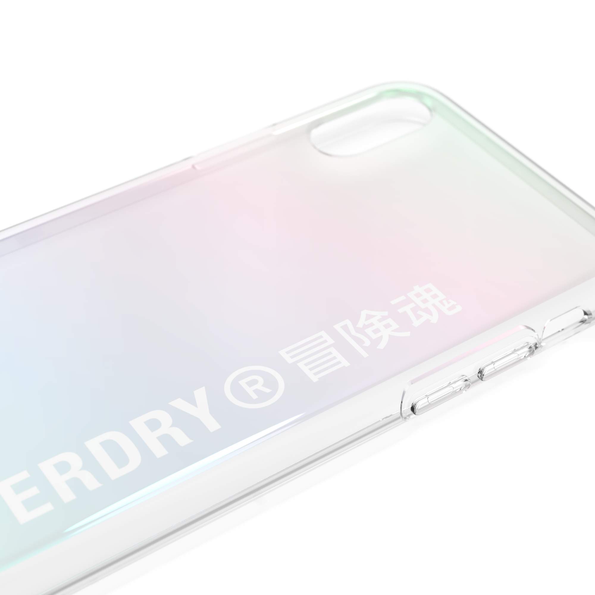 Superdry Coques de Protection coque iPhone X/XS holographique transparente