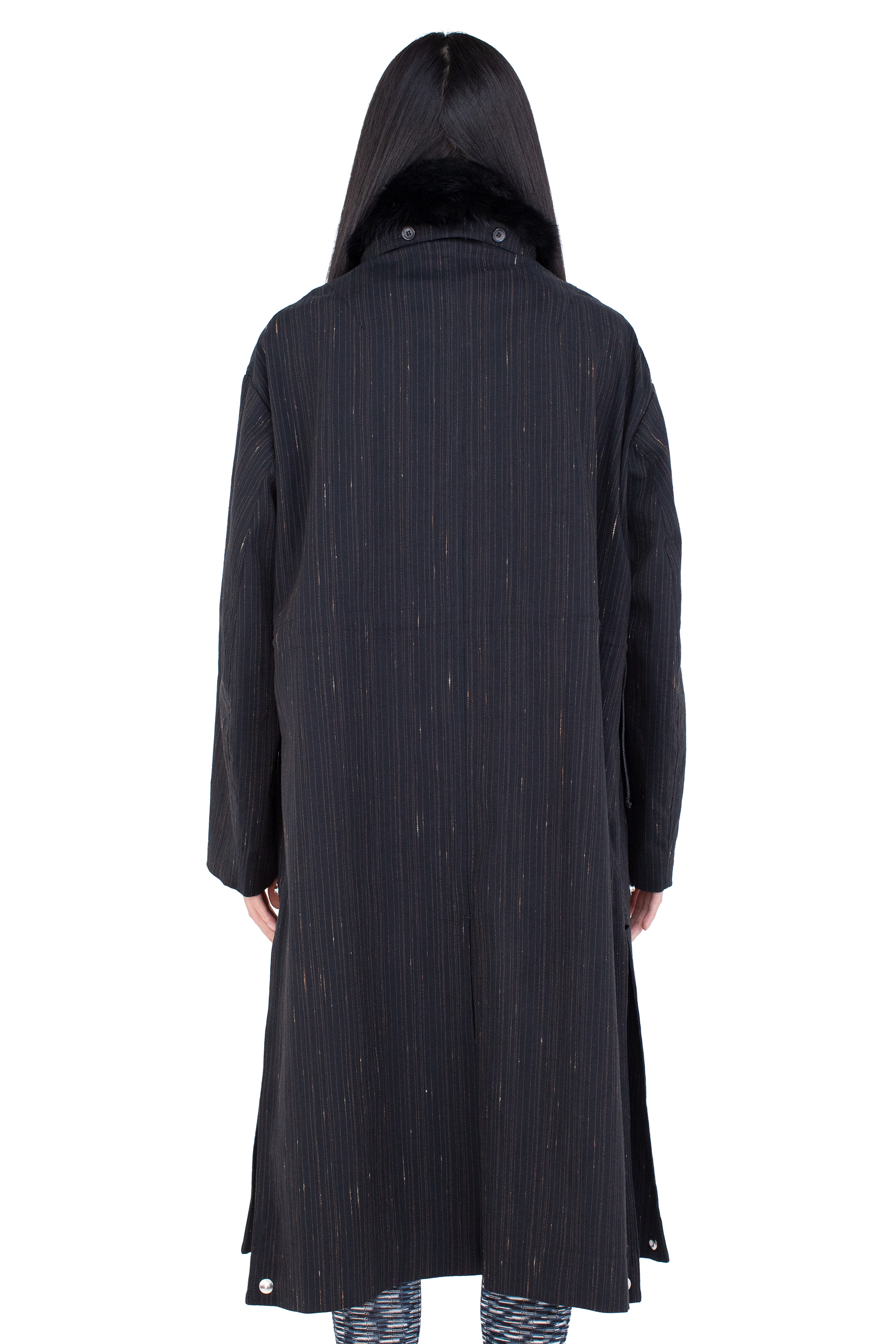 Kiko Kostadinov Outerwear OSPREY Coat manteau Charcoal Rose en laine