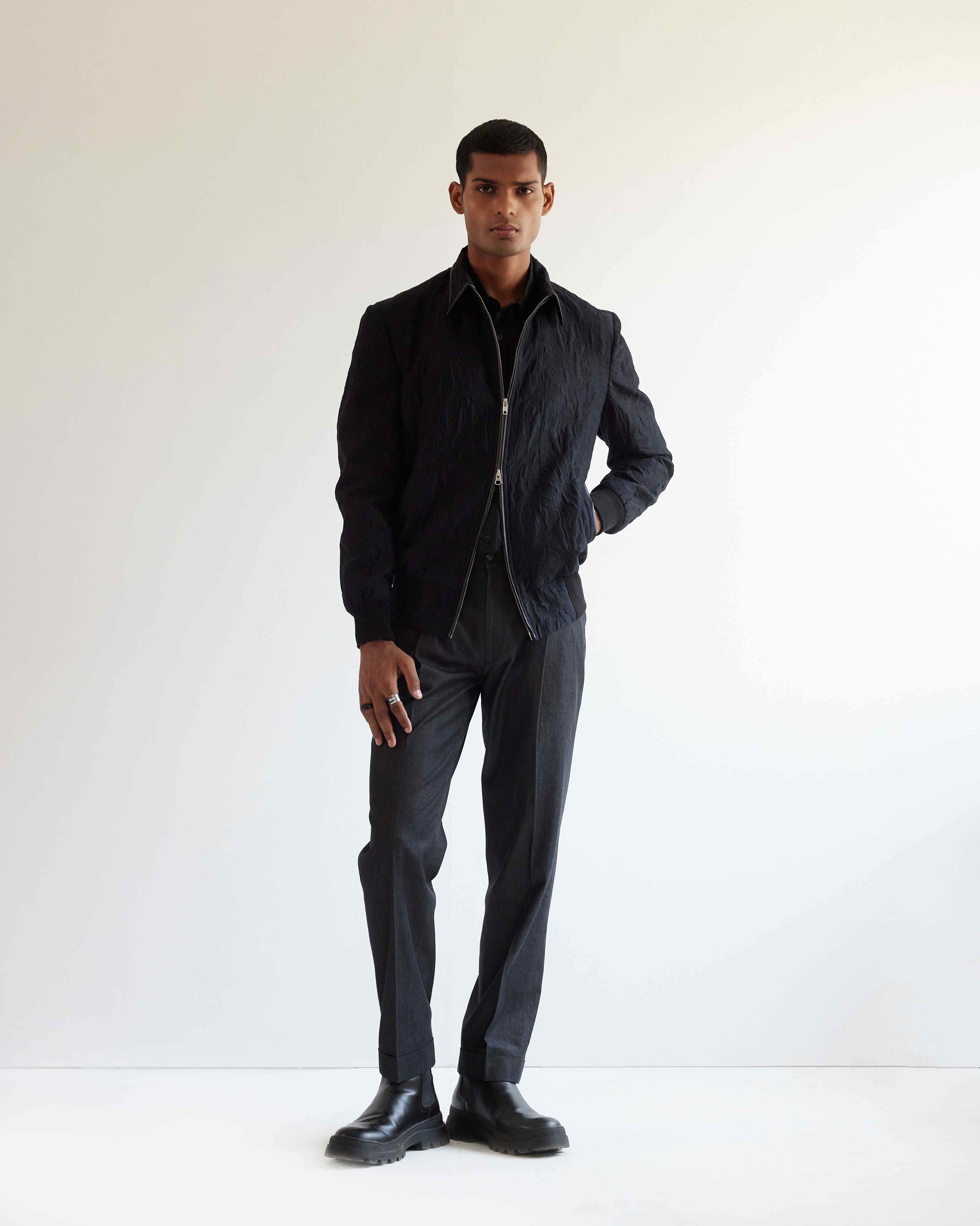 COUNTRYMADE Jackets Infinity Quilted Bomber Jacket bomber matelassé noir
