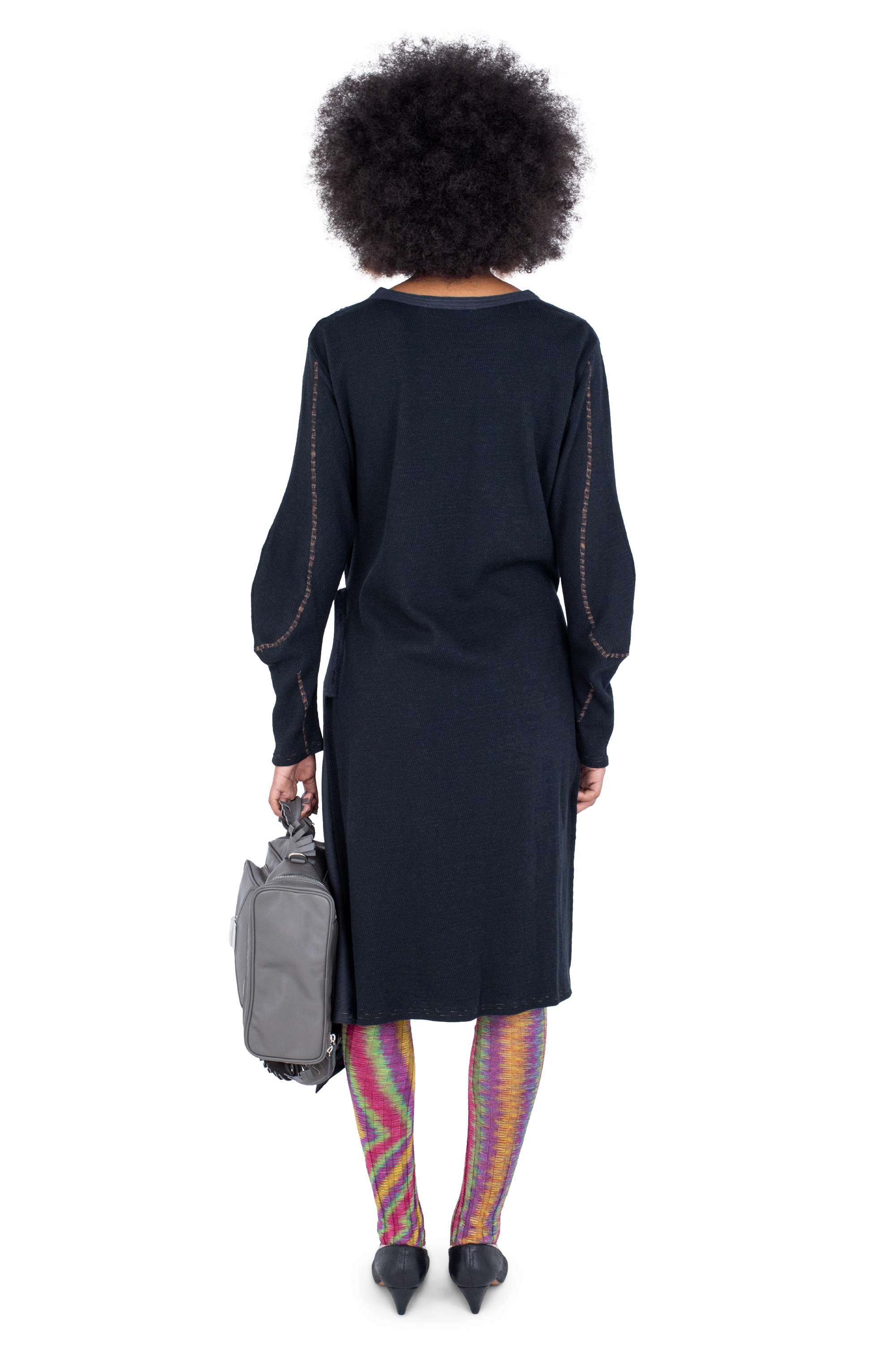 Kiko Kostadinov Dresses EIDER GODET Dress robe Ink Black coton
