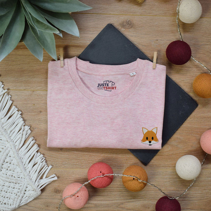 Juste Un T-shirt T-shirts Brodés Renard t-shirt brodé