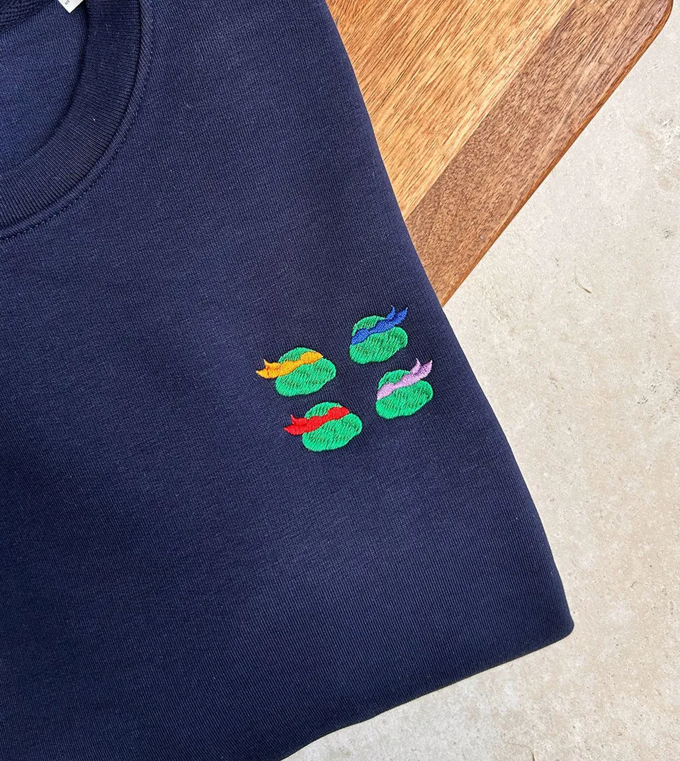 Juste Un T-shirt Sweats Brodés Cowabunga sweat brodé