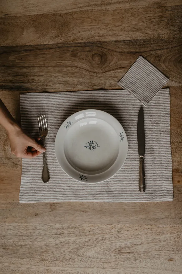 Laumė linen Home Edit set de table en lin naturel, lot de 2