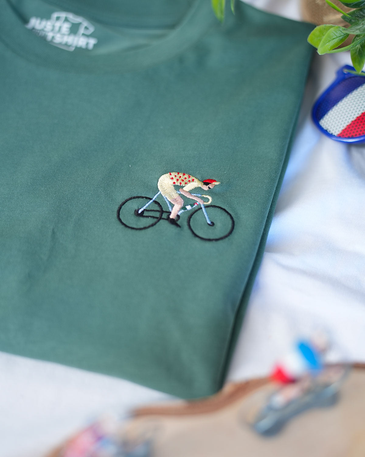 Juste Un T-shirt T-shirts Brodés Le Tour mon Amour t-shirt brodé vélo