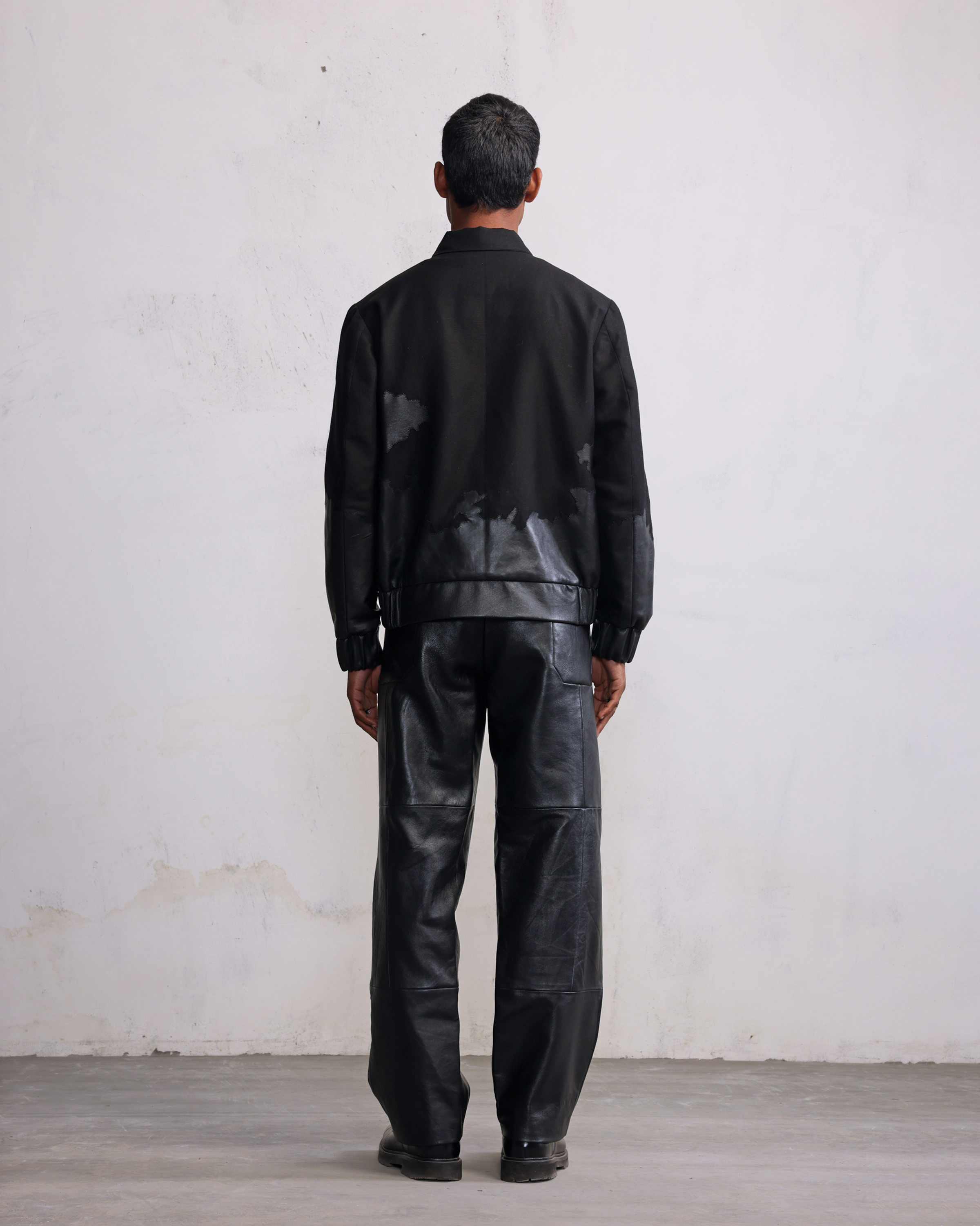 COUNTRYMADE Jackets The Road Back Tattered Terrain bomber en denim et cuir