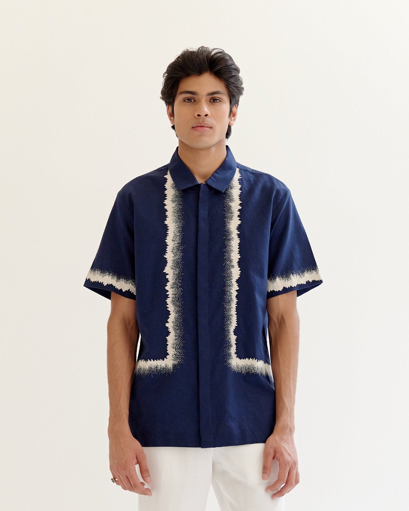 COUNTRYMADE Shirts Dust Trail Contour Shirt chemise en lin brodée