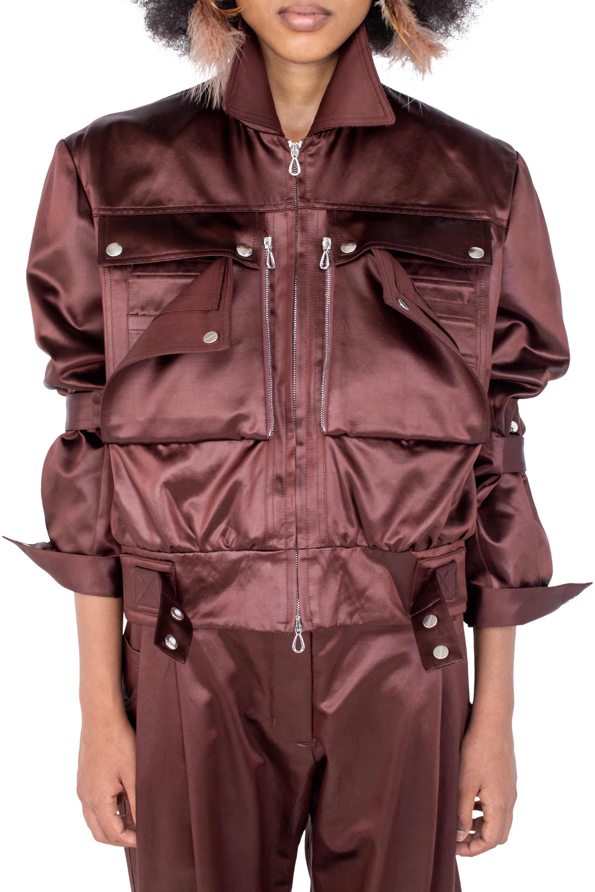 Kiko Kostadinov Outerwear PEREGRINE Jacket veste Burnt Umber utilitaire