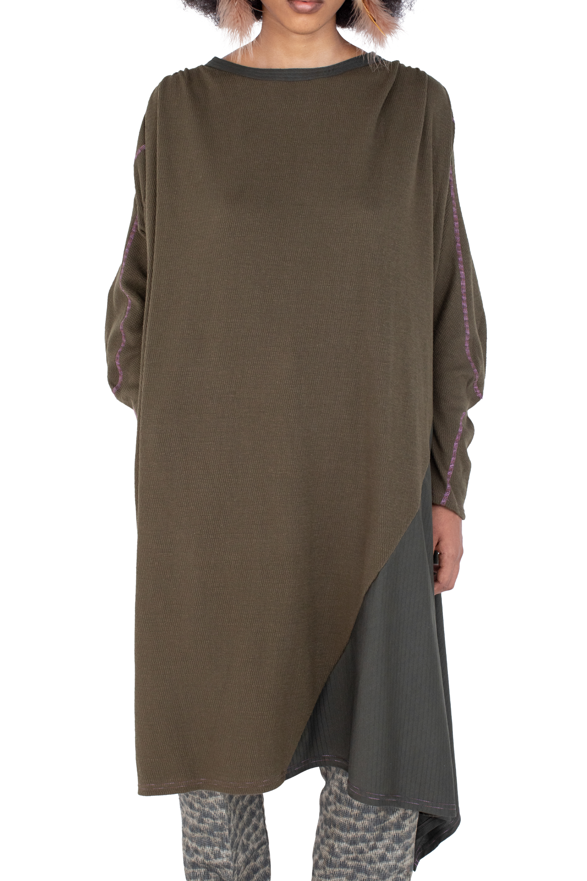 Kiko Kostadinov Dresses EIDER GODET robe Cedar Green en coton