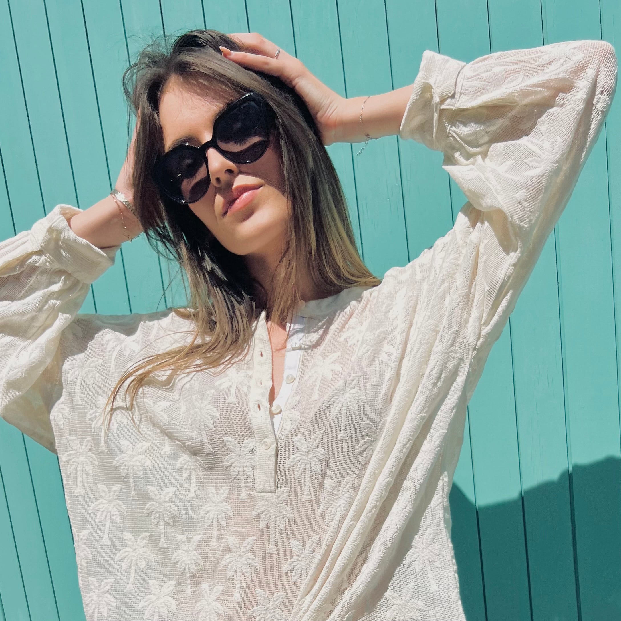 PANTRUCHE Chemises COLETTE Palmspring blouse coton taille unique
