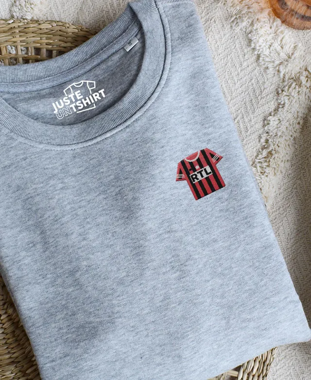Juste Un T-shirt Sweats Brodés OGC Nice sweat gris chiné