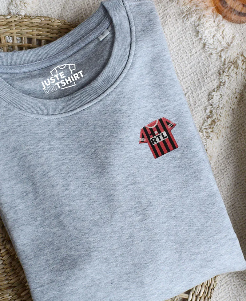 Juste Un T-shirt Sweats Brodés OGC Nice sweat gris chiné