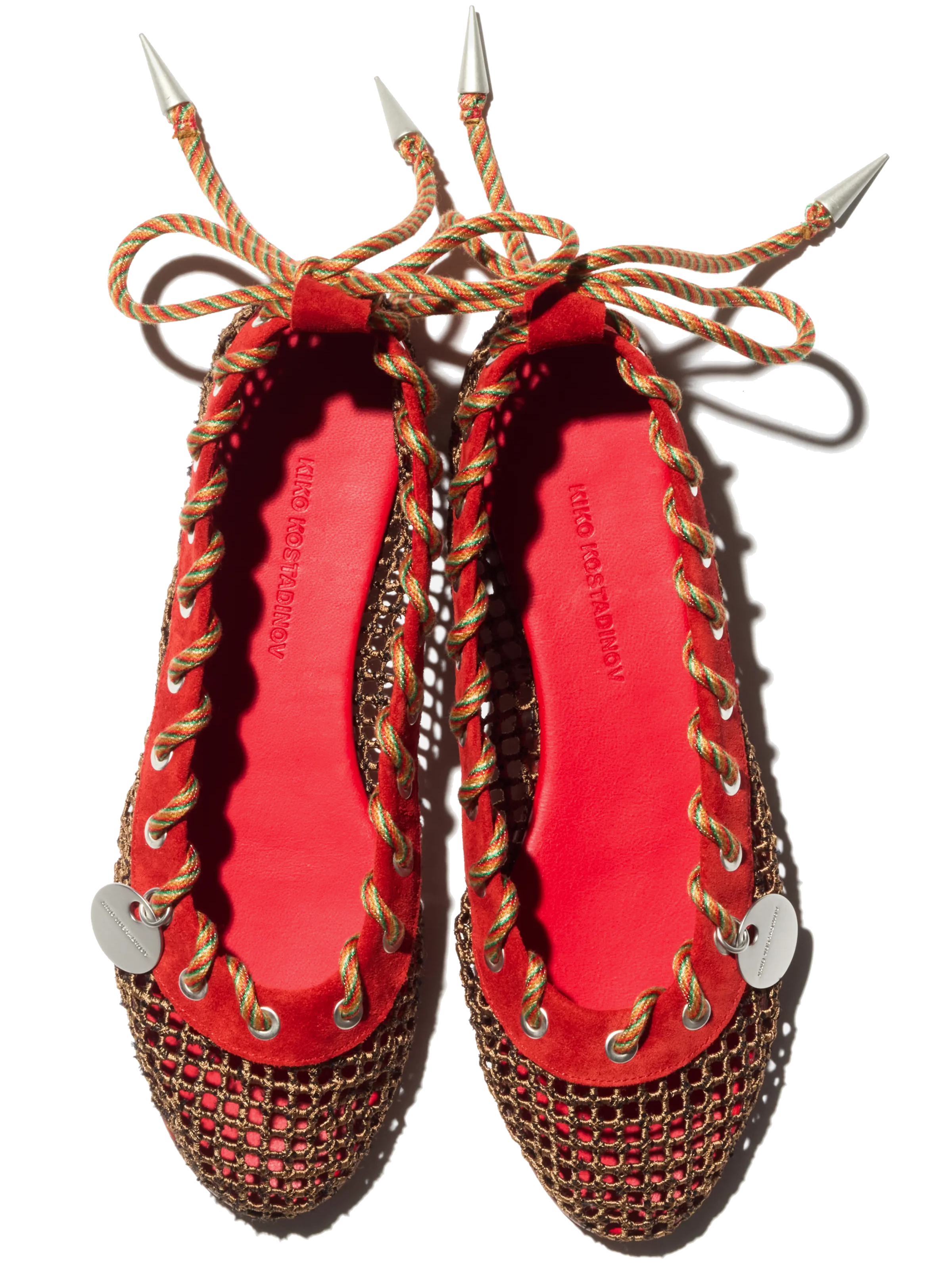 Kiko Kostadinov Shoes RETICELLA ballerine Red en maille