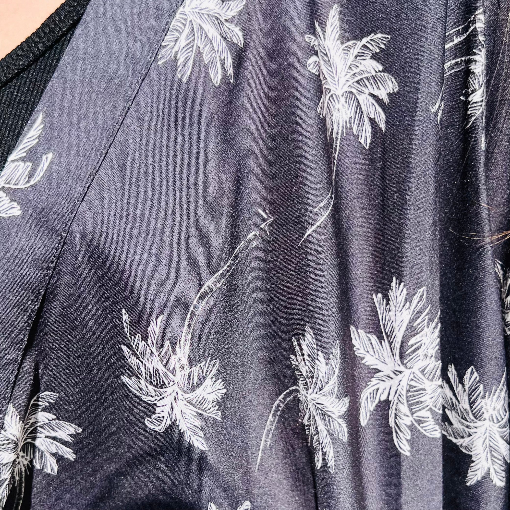 PANTRUCHE Kimonos GIGI Palmiers kimono court taille unique en viscose