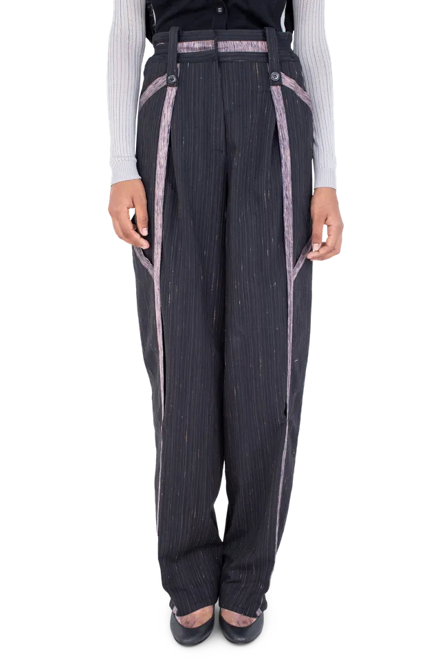 Kiko Kostadinov Bottoms AUDAX Trousers pantalon Charcoal Rose