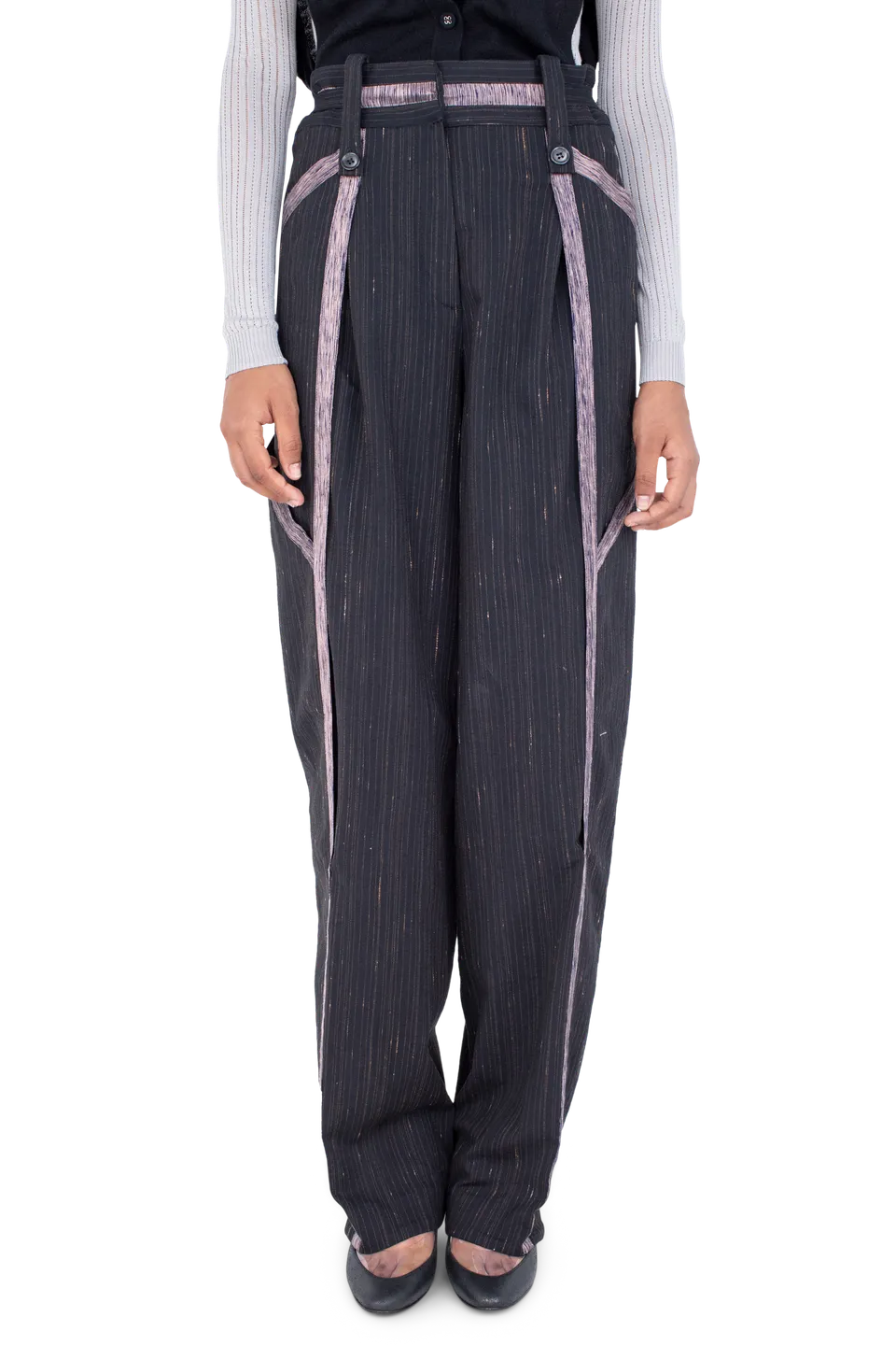 Kiko Kostadinov Bottoms AUDAX Trousers pantalon Charcoal Rose