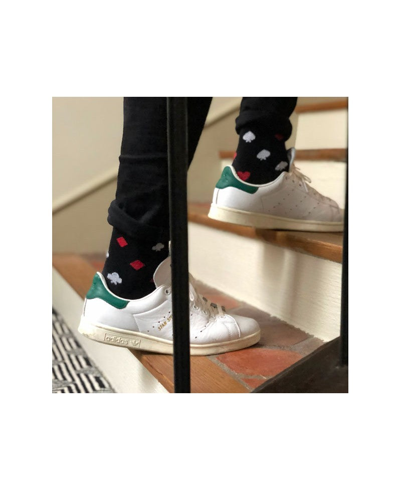 Juste Un T-shirt Chaussettes x Socksocket Les Valentin chaussettes noires dépareillées