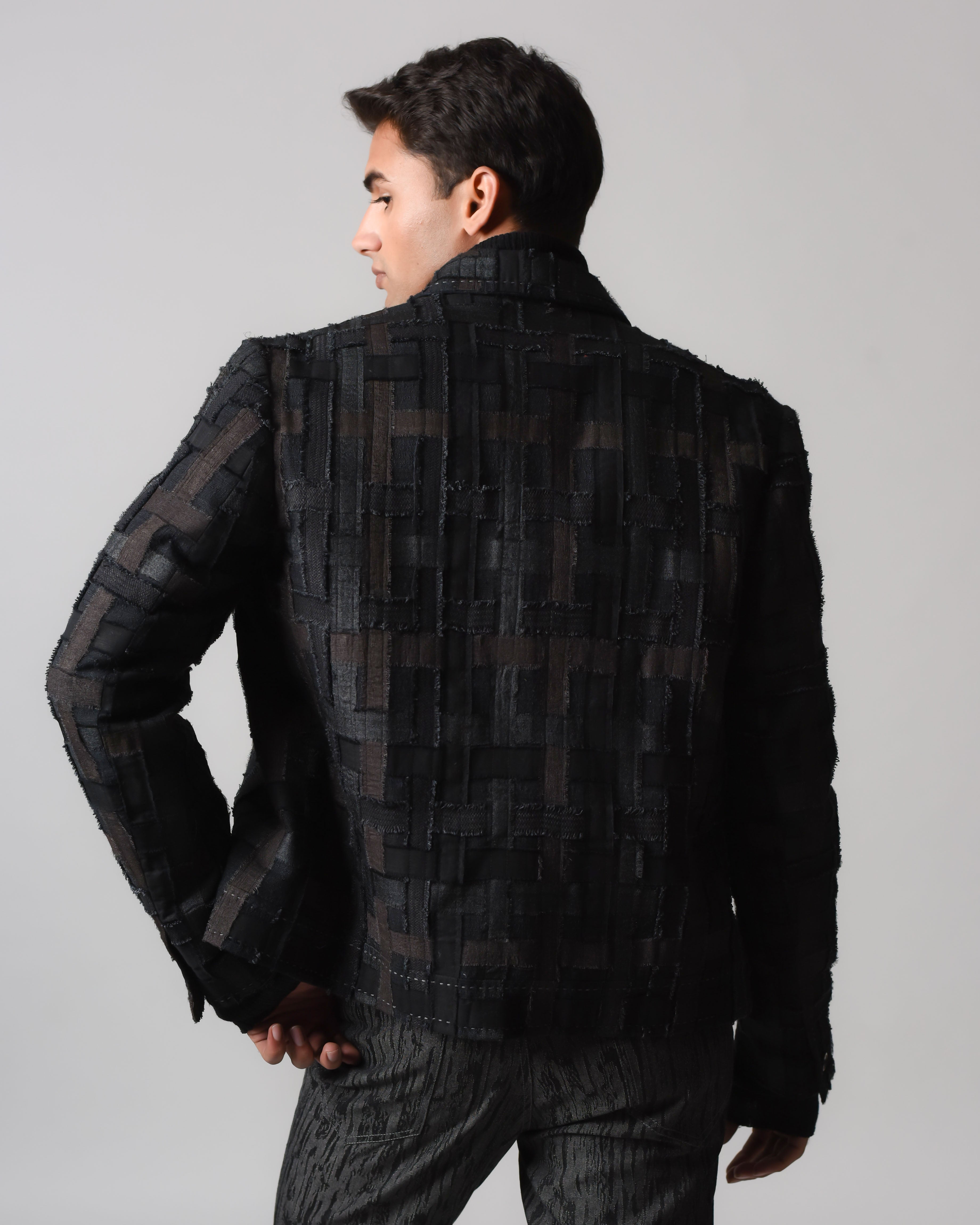 COUNTRYMADE Jackets COMA Checkered Jacket veste soie lin à carreaux