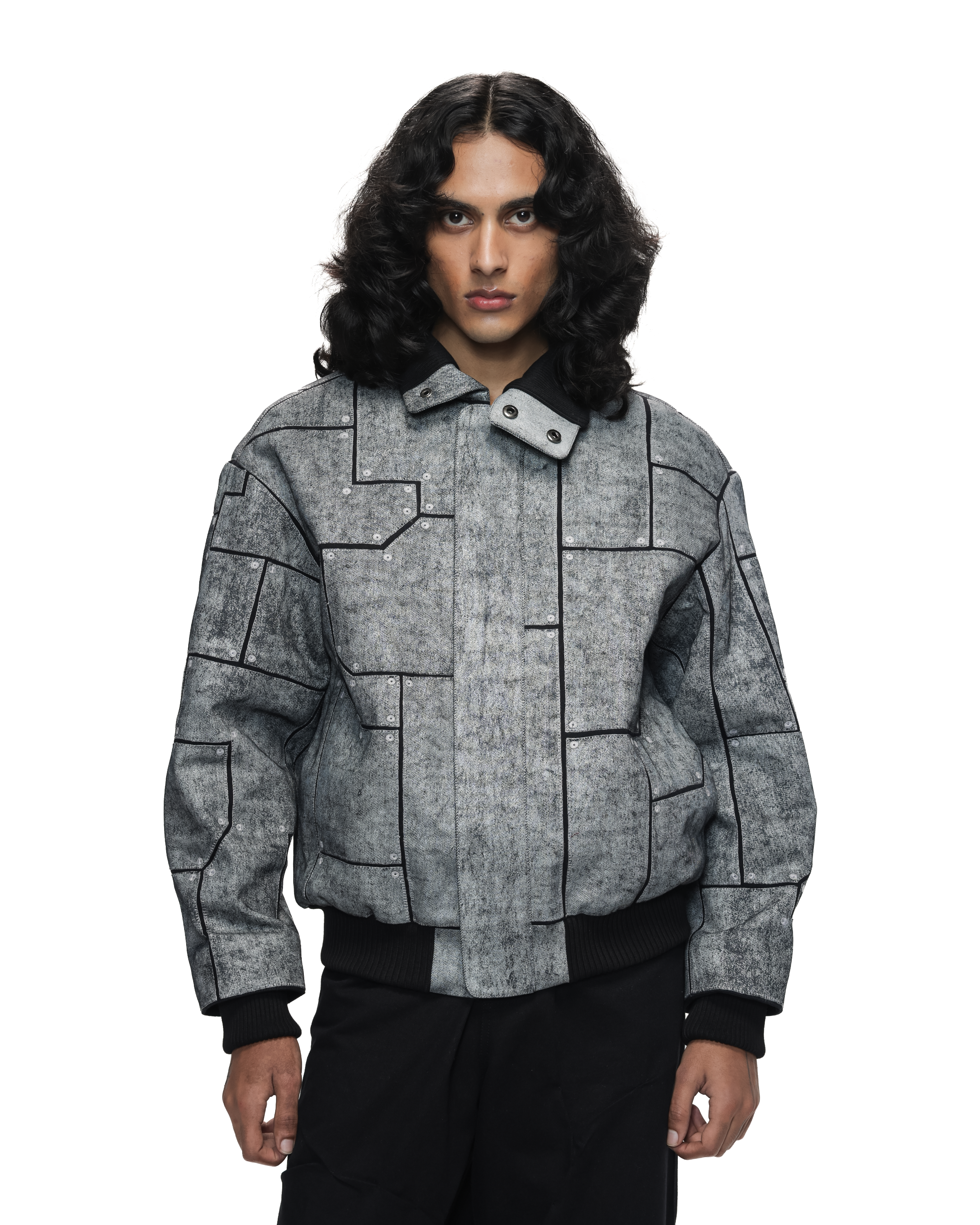 COUNTRYMADE Jackets Fuselage Bomber veste bomber en denim de coton sur commande