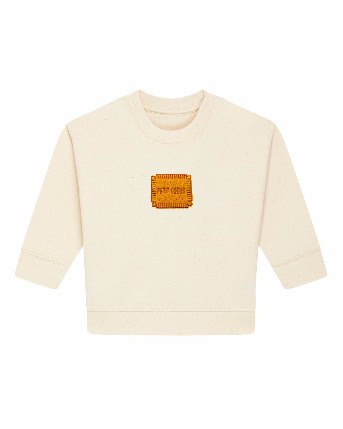 Juste Un T-shirt Bébé Petit Coeur sweat brodé coton biologique