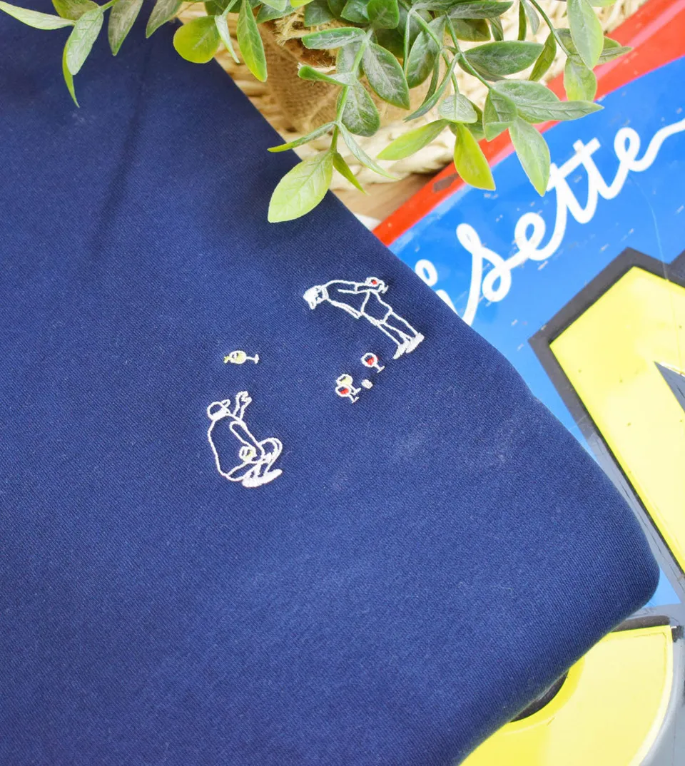 Juste Un T-shirt Sweats Brodés Club Apéro sweat brodé