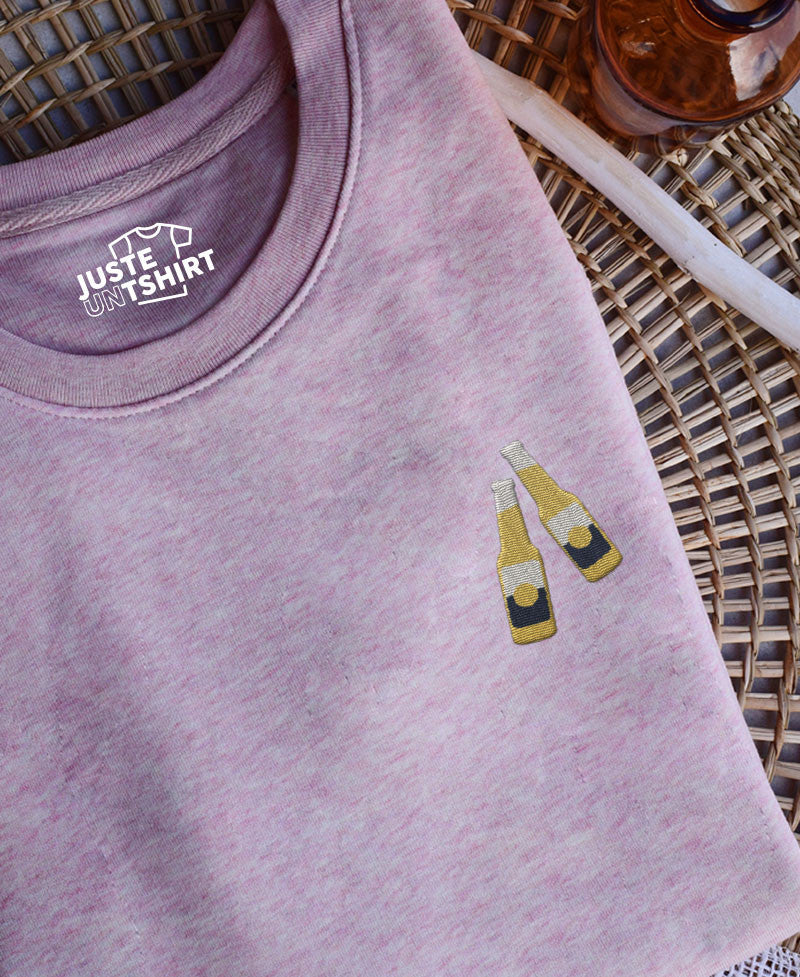 Juste Un T-shirt Sweats Brodés Corona sweat brodé apéro
