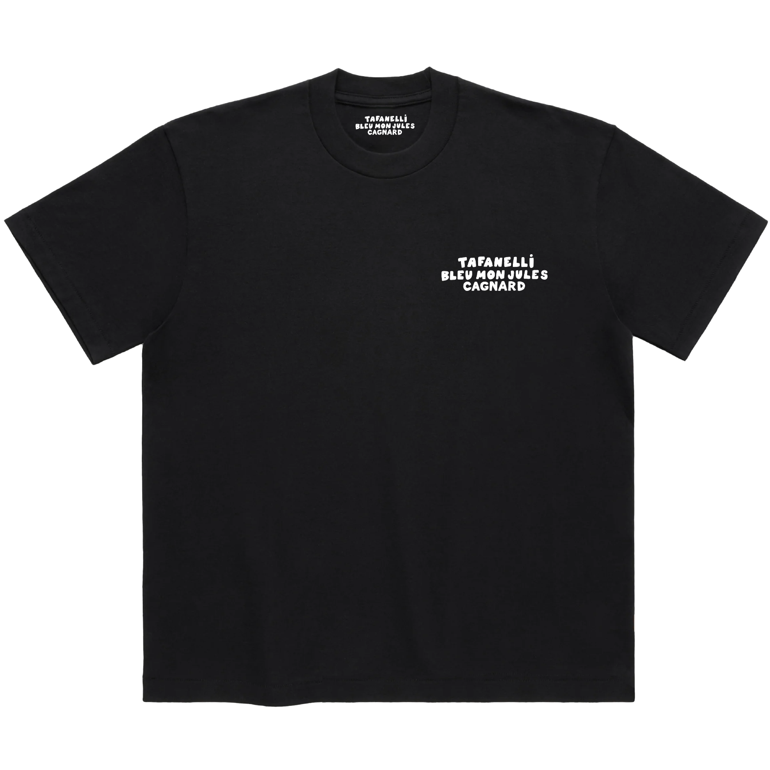 TAFANELLI T-Shirts LE BRADEUR t-shirt noir Braderie de Lille