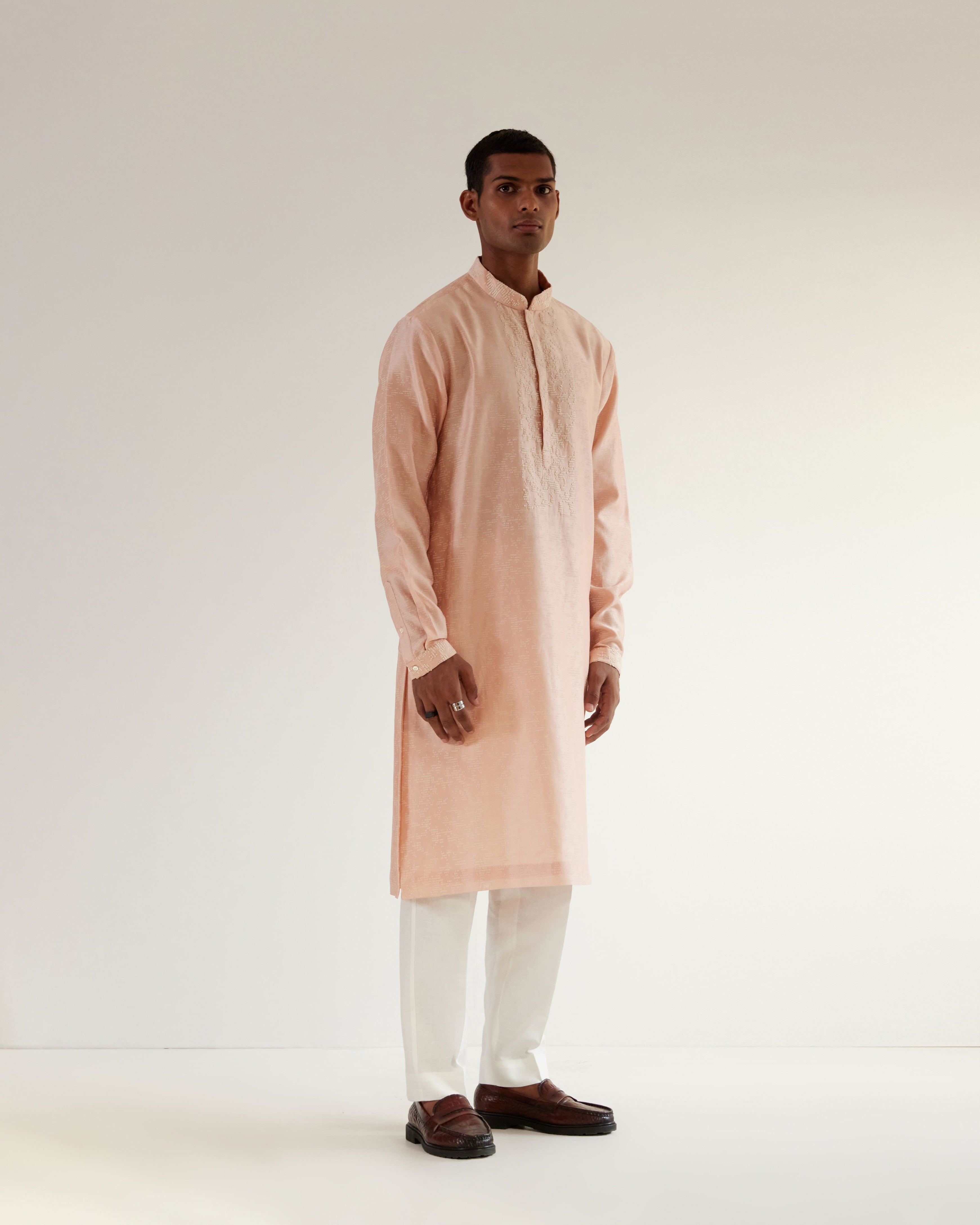COUNTRYMADE Kurtas Camo-Block Print Kurta Set kurta rose brodé