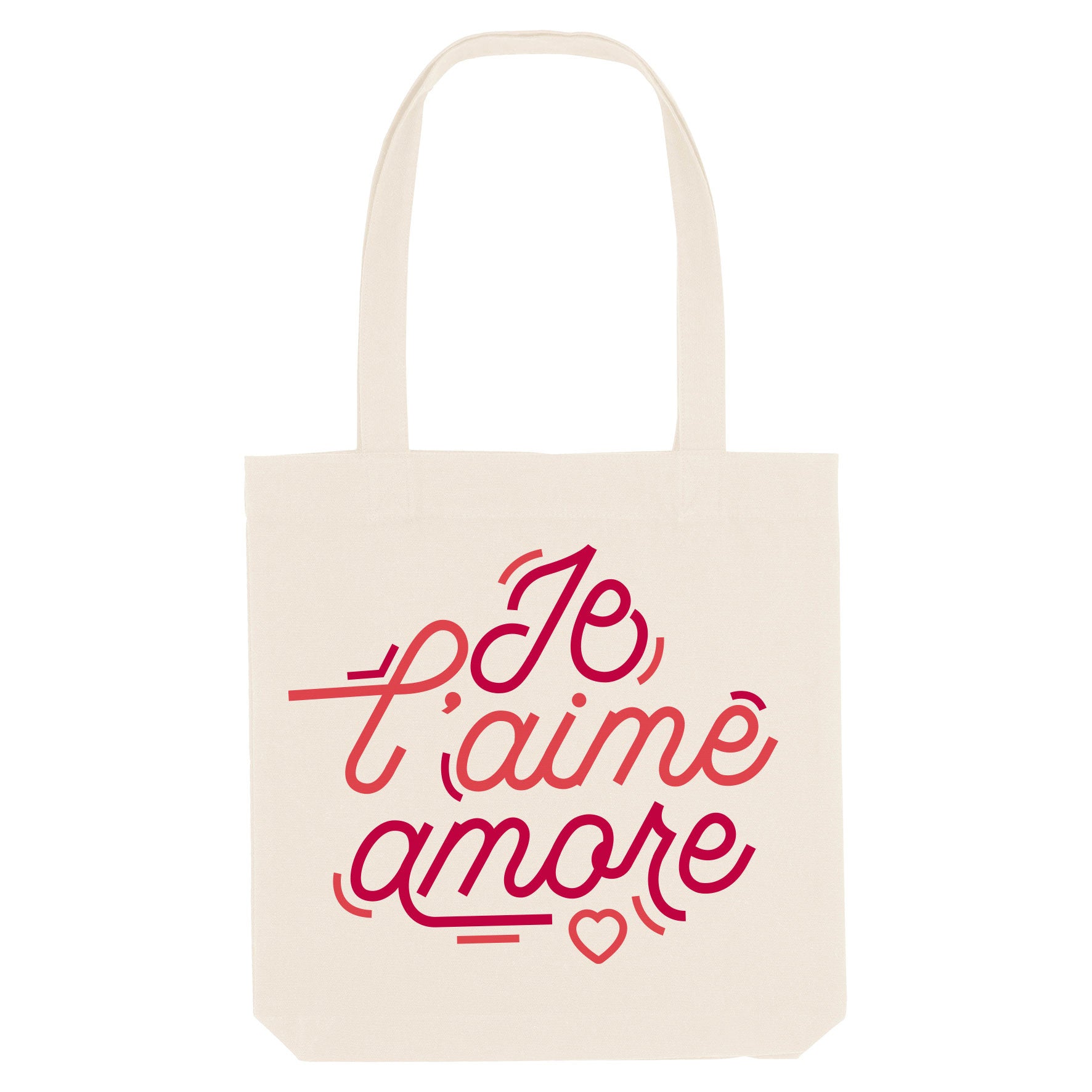 Juste Un T-shirt Tote Bags Je l'aime Amore tote bag amour