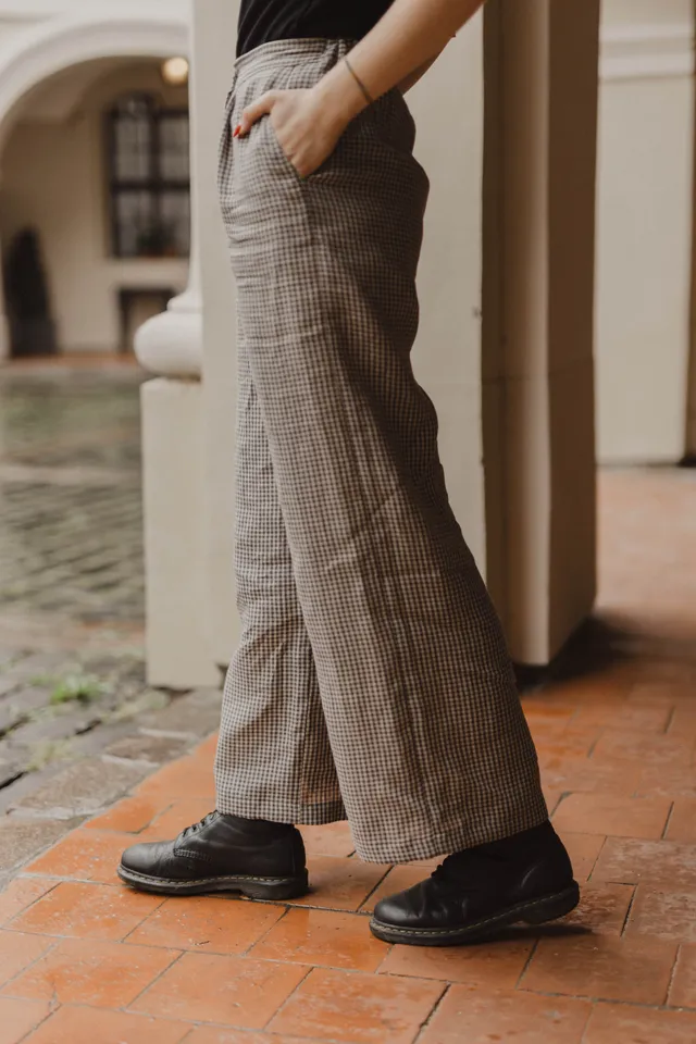 Laumė linen Linen Bottoms Iris pantalon femme en lin 100 % Forest Green