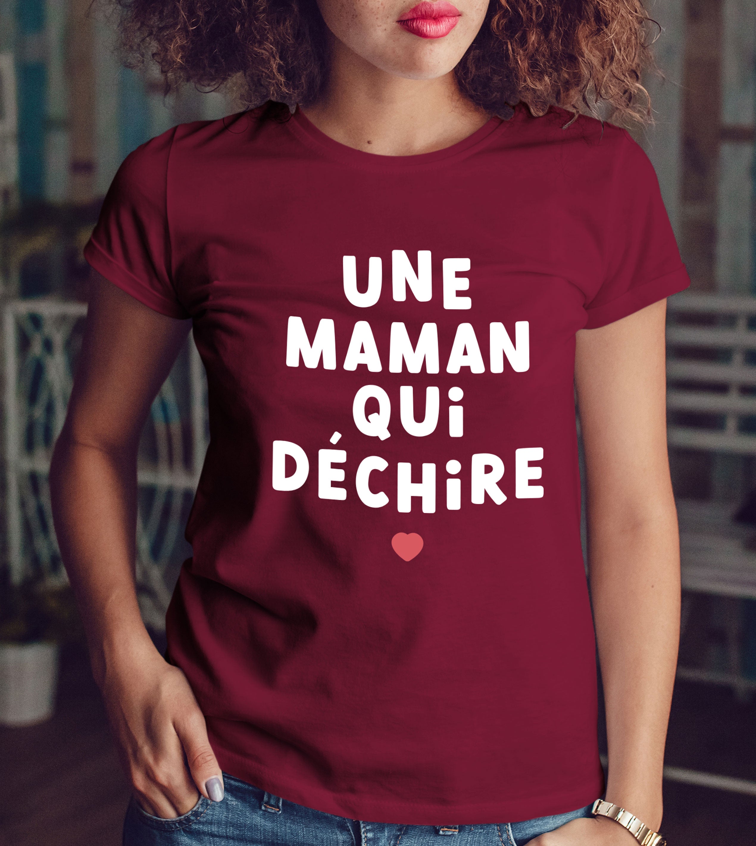 Juste Un T-shirt T-shirts Imprimés Une maman qui déchire t-shirt imprimé
