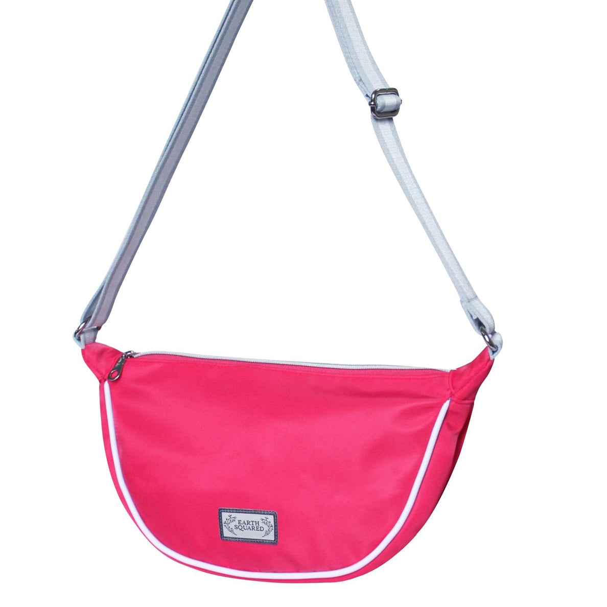 Sourire Multicolore Sacs et pochettes Sac demi-lune bandoulière nylon recyclé rose