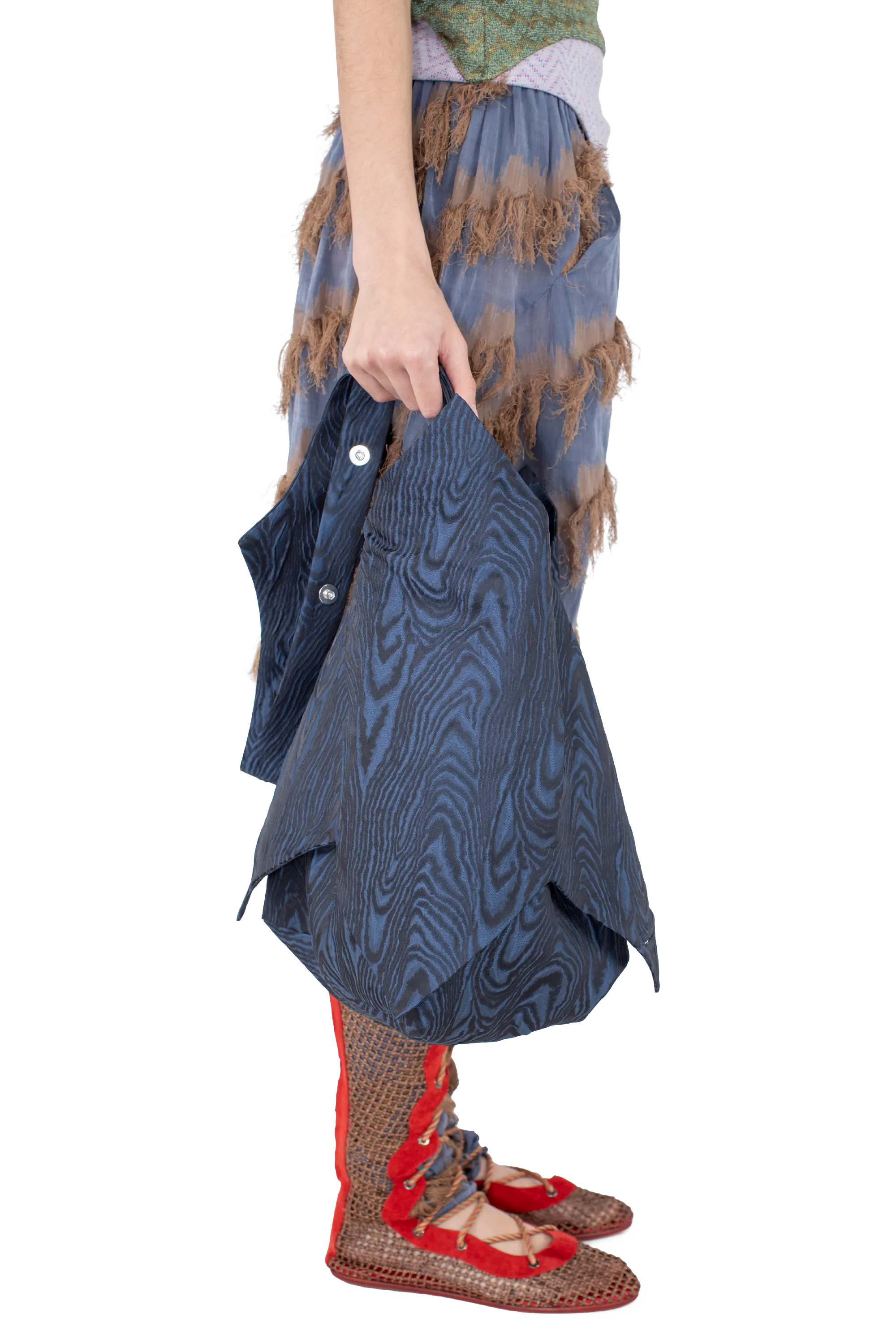 Kiko Kostadinov Bags KALEIDOSCOPE sac Dakota Blue OS moiré cloqué
