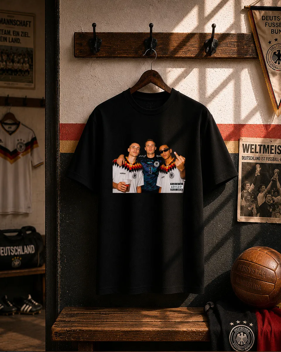 Juste Un T-shirt T-shirts Imprimés Coupe du Monde 2026 Allemagne t-shirt noir S football