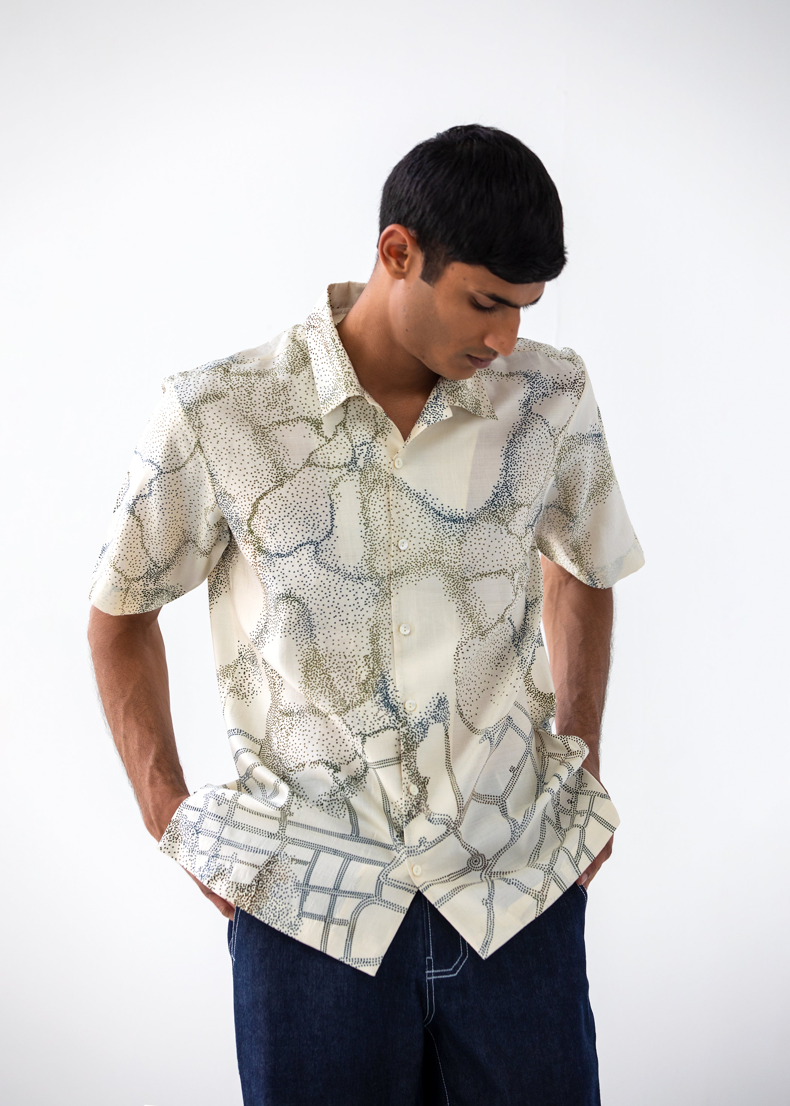 COUNTRYMADE Shirts NORMANDY PRINTED SHIRT chemise en soie