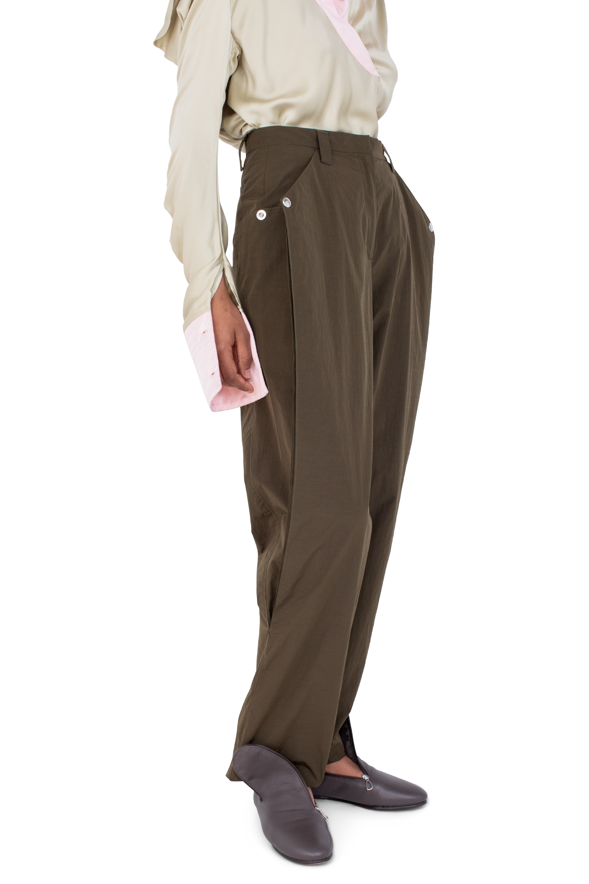 Kiko Kostadinov Bottoms TERN Trousers pantalon Army Green 34–42 coton