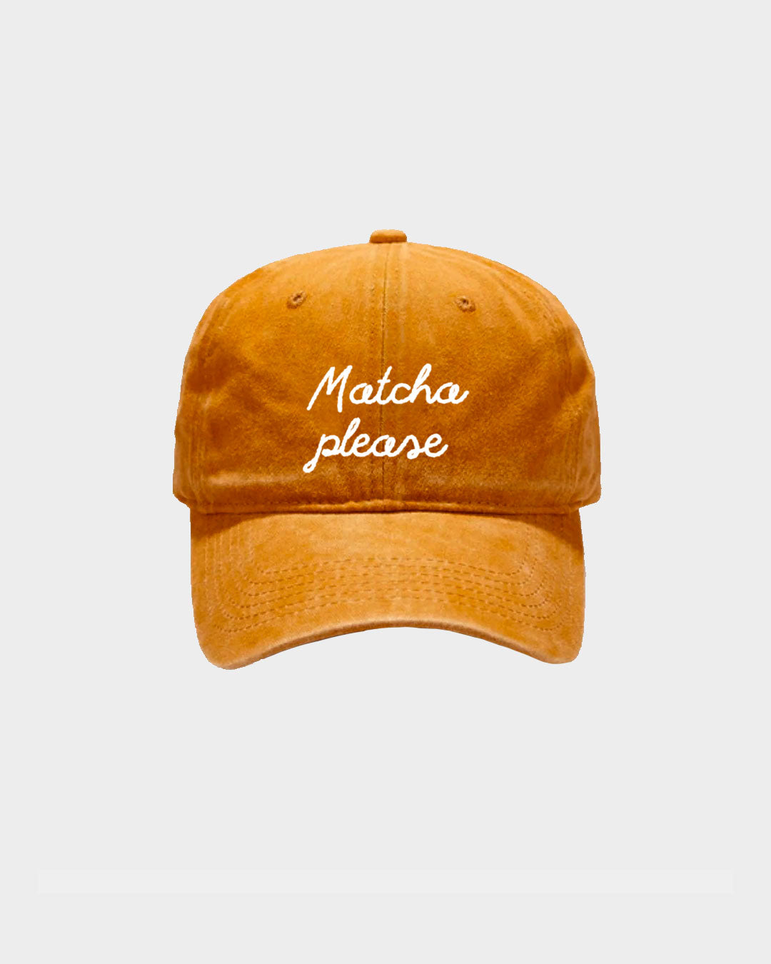 Juste Un T-shirt Casquettes Matcha Please casquette brodée rouge vintage en coton