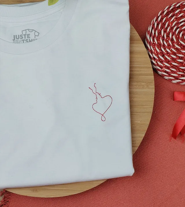 Juste Un T-shirt T-shirts Brodés Toi & moi t-shirt brodé