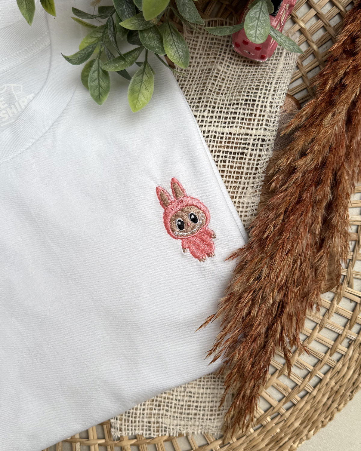 Juste Un T-shirt T-shirts Brodés Labubu t-shirt coton bio brodé