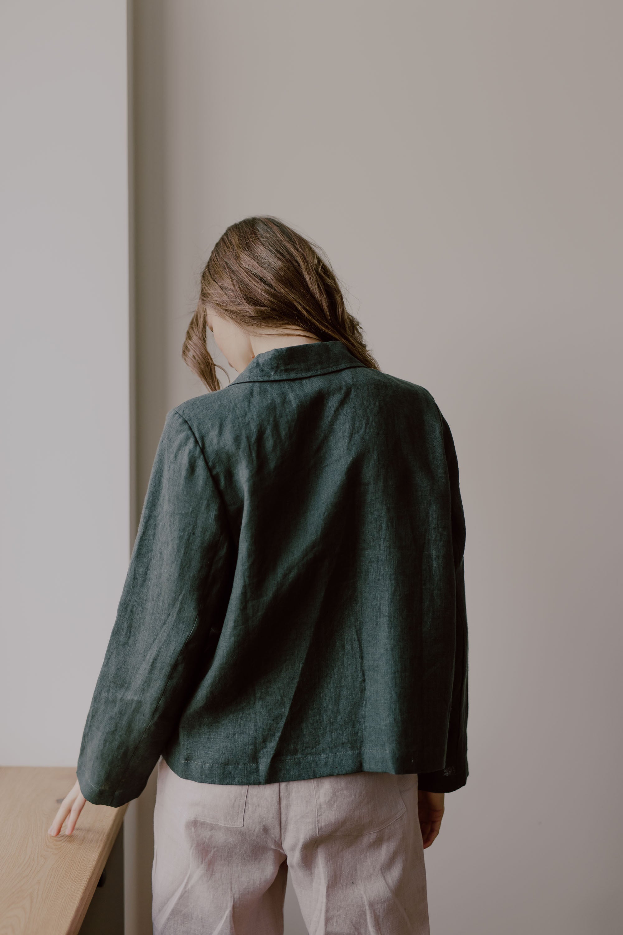Laumė linen Linen Jackets Preila veste en lin jaune soleil XS