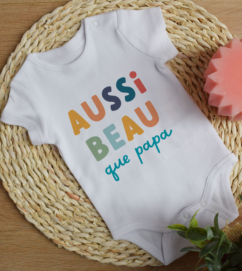 Juste Un T-shirt Bébé Body Bébé Aussi beau que Papa body
