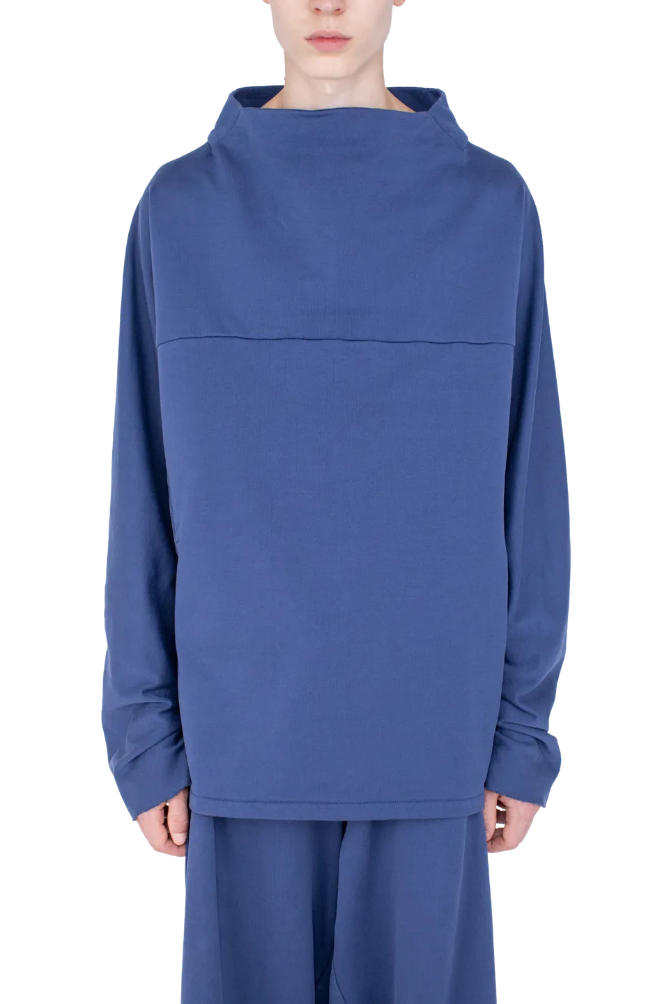 Kiko Kostadinov Tops VELEKA Pullover pull bleu marine coton bio