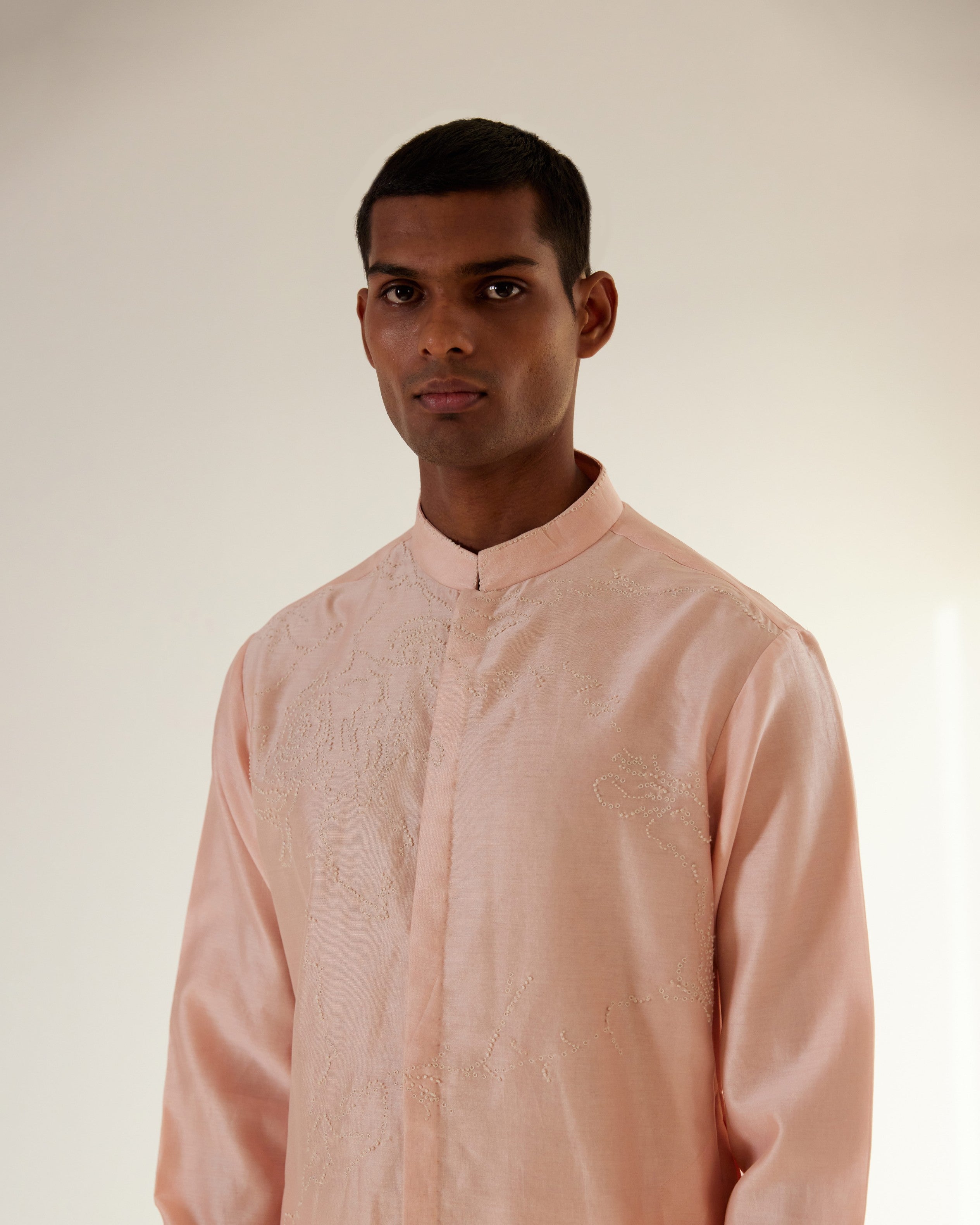 COUNTRYMADE Kurtas Black Hole Embroidery Kurta Set ensemble kurta rose